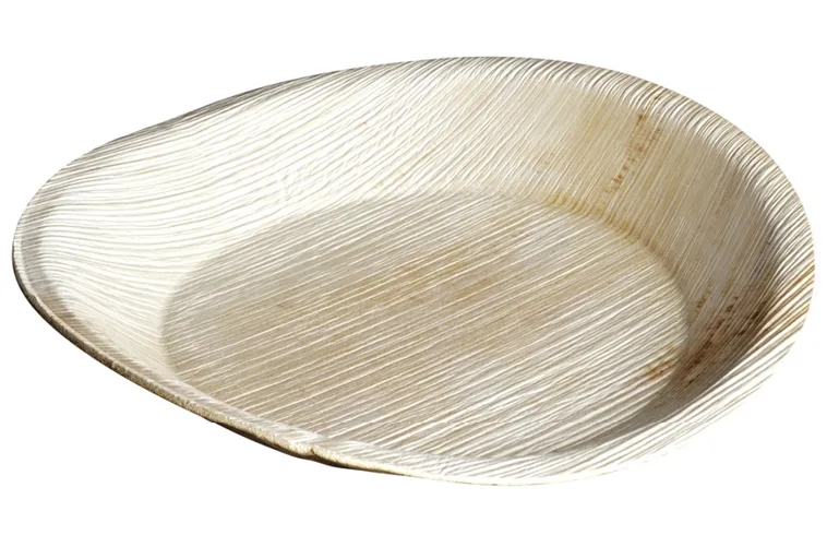 Palmblatt Teller, braun, Ø 20 x 2.5 cm