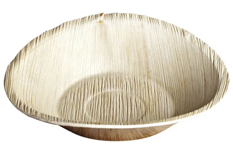 Palmblatt Schale, braun, Ø 18 x 3.5 cm