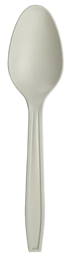 Bio Einweglöffel aus Stärke, weiss, 14.5 cm