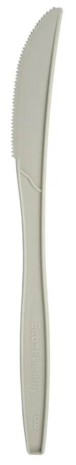 Bio Einwegmesser aus Stärke, weiss, 17.8 cm