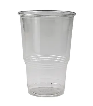 Bio Einweg Trinkbecher aus PLA, transparent, 2.5 dl