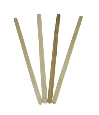 Rührstäbchen aus Holz, braun, 14 cm