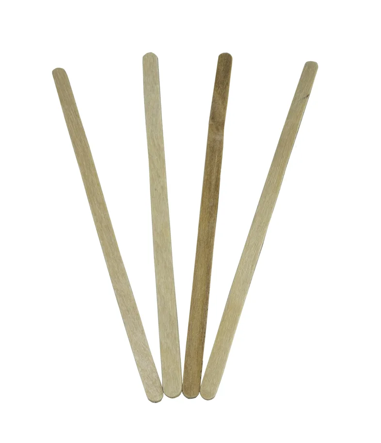 Rührstäbchen aus Holz, braun, 14 cm