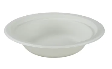 Einweg Schale aus Bagasse, weiss, 4 dl