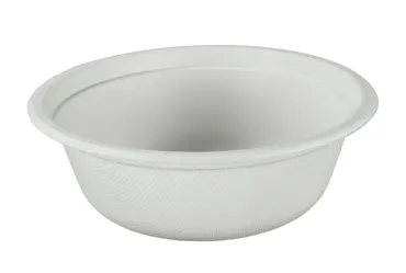 Einweg Schale aus Bagasse, weiss, 5 dl