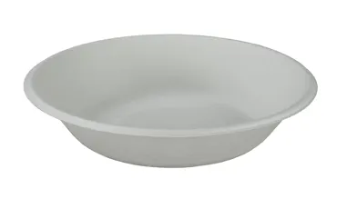 Einweg Schale aus Bagasse,  weiss, 6.8 dl