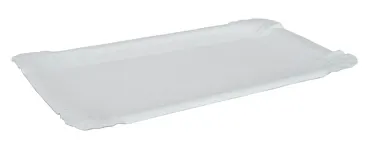 Einweg Wurstteller aus Karton, weiss, 11 x 17.5 cm