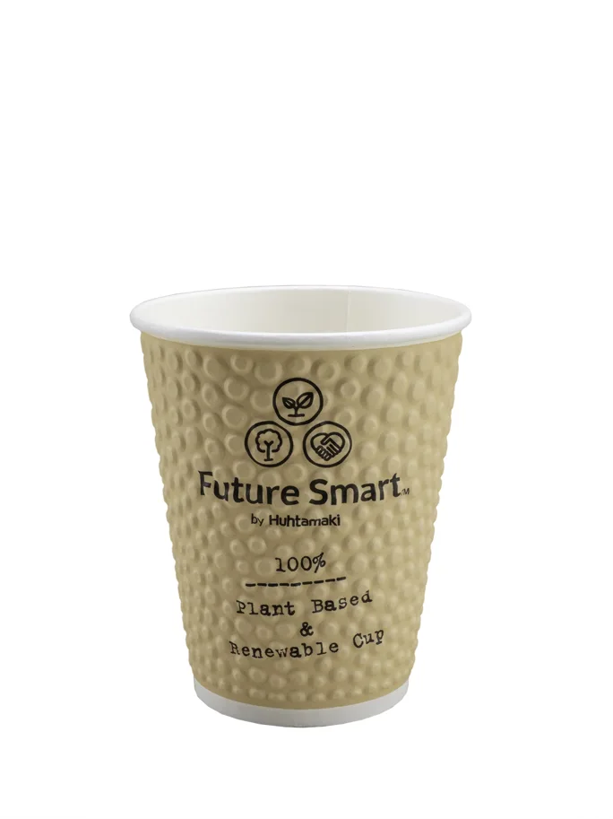 Doppelwandige Einweg Kaffeebecher aus Karton, 3 dl, Future Smart