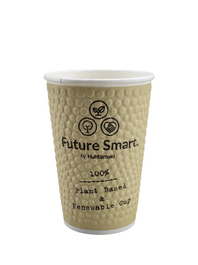 Doppelwandige Einweg Kaffeebecher aus Karton, 4 dl, Future Smart