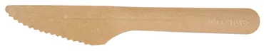 Couteau jetable en carton, brun, 16.5 cm