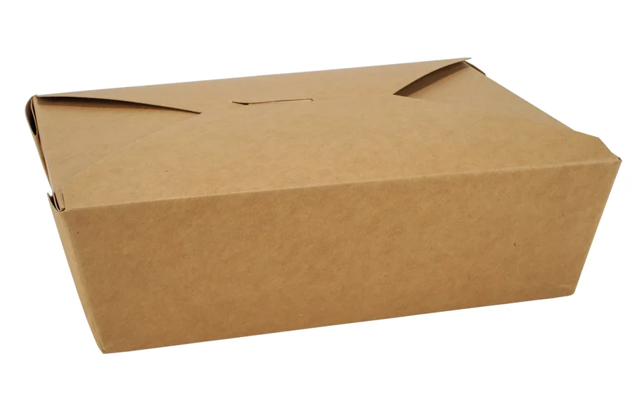 Boîte à menu jetable en carton, un compartiment, 2000 ml