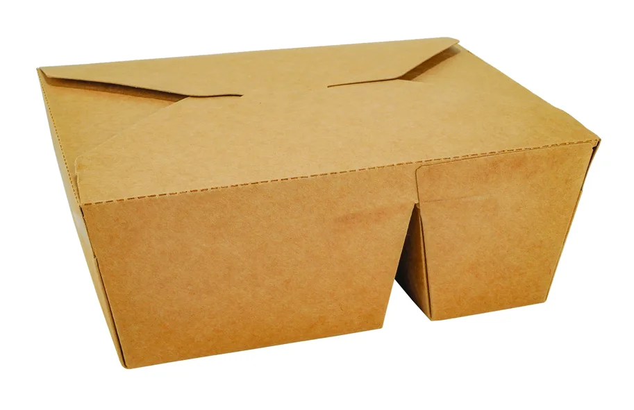 Einweg Menü-Box aus Karton, 2-teilig, 1400 ml