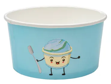 Einweg Glacebecher aus Karton, mit Druck, 160ml