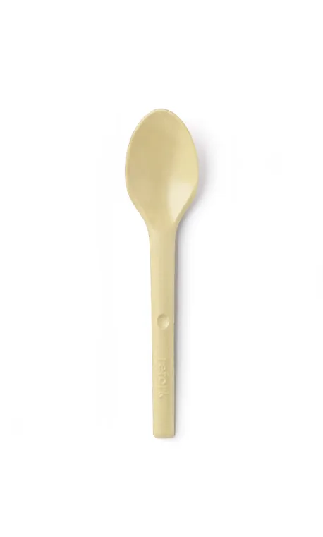 Bio Einweg Kaffeelöffel Refork, beige, 12 cm