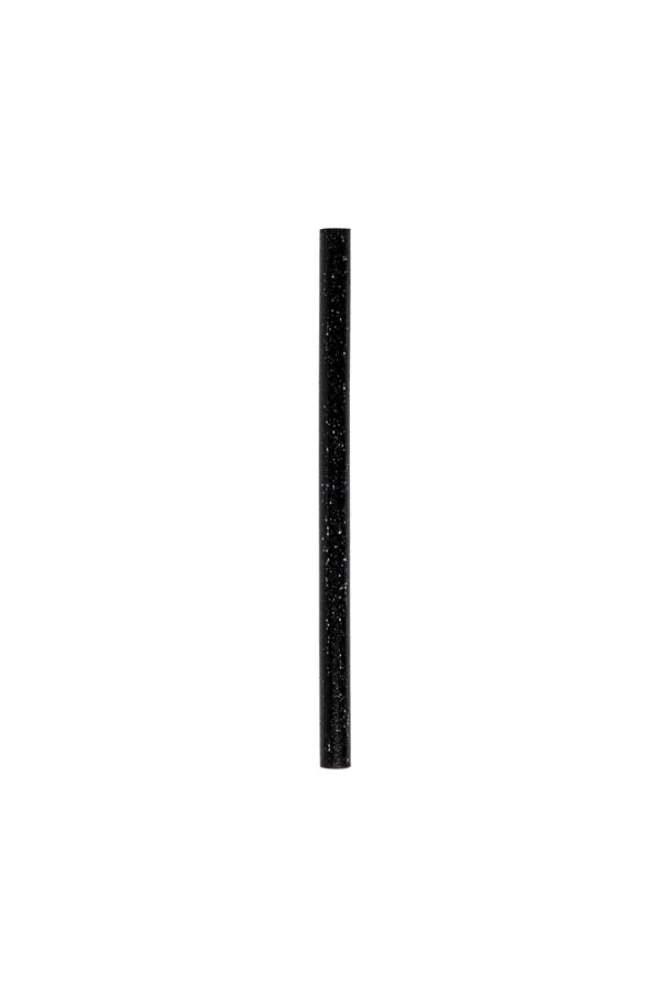 Bio Einweg Cocktail-Trinkhalme Refork, schwarz, ø 8mm, 140mm lang